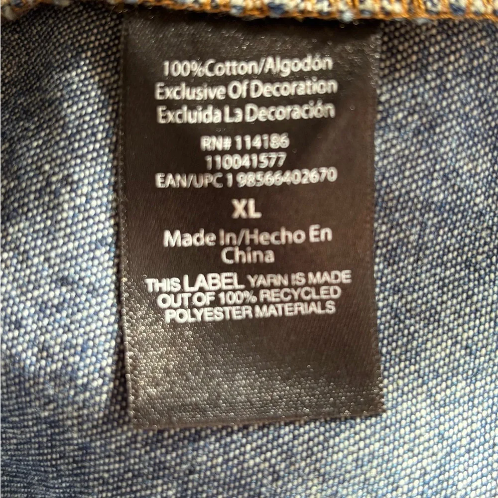 FRYE NWOT Women’s Denim Button Front Dress, Chest & Side Pockets 😍 - Picture 7 of 9